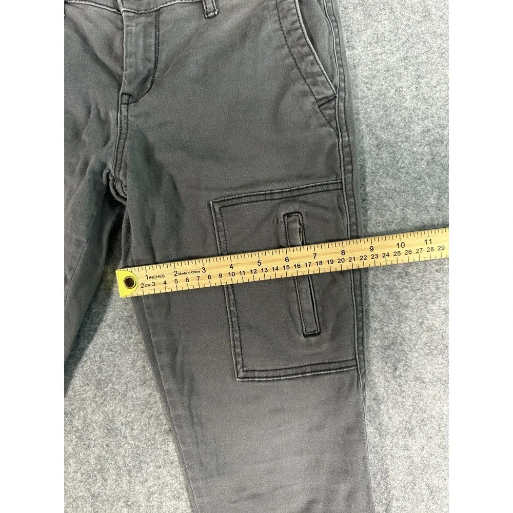 Banana Republic Skinny Fit Cargo Pants‎ 2 Grey Ankle Zip Utility